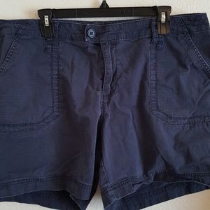 Navy blue cargo shorts